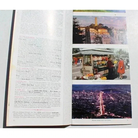 Vtg 1968 The Tall Book Of San Francisco Tour Guide Brochure Nightclubs Shopping - Picture 2 of 3